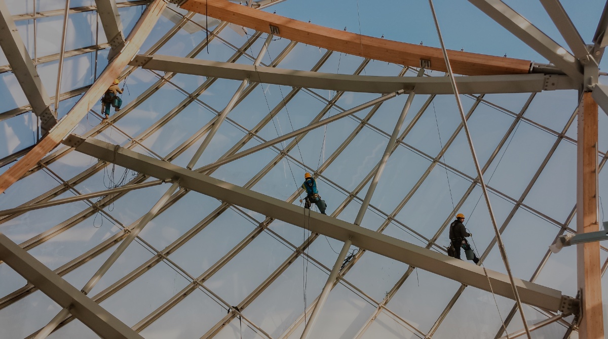 Trabajo vertical en interior de cúpula